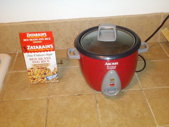 zatarains in the rice cooker